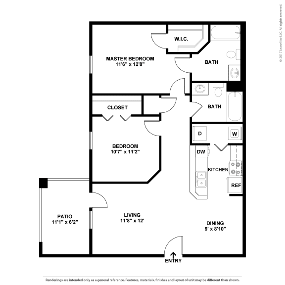 Sevierville_TN_Apartment_OverlookatAllensville_2 bedroom 2 bath 2