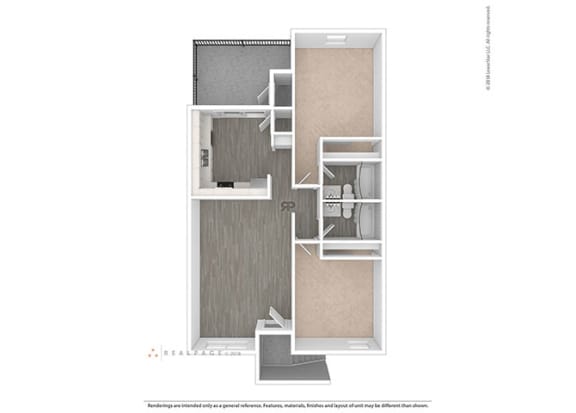 a floor plan of a house with a gray background