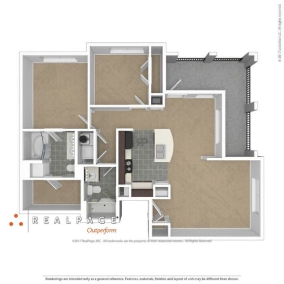 3D Floor plan rendering
