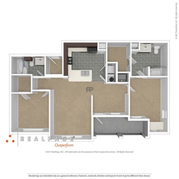 3D Floor plan rendering