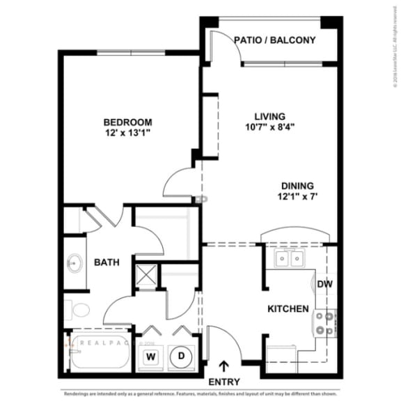 2D rendering of floor plan