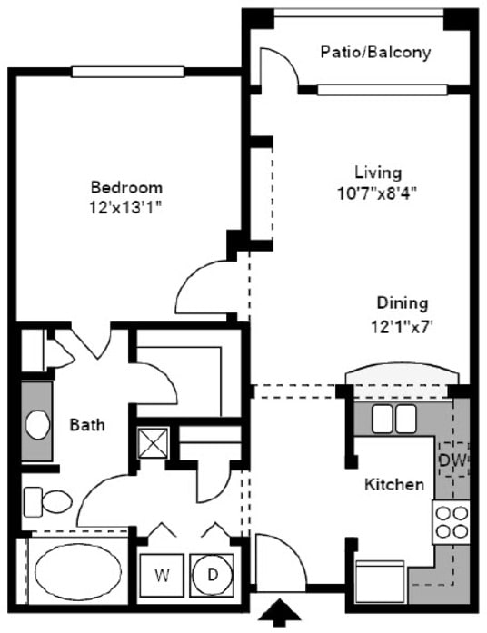 2D rendering of floor plan
