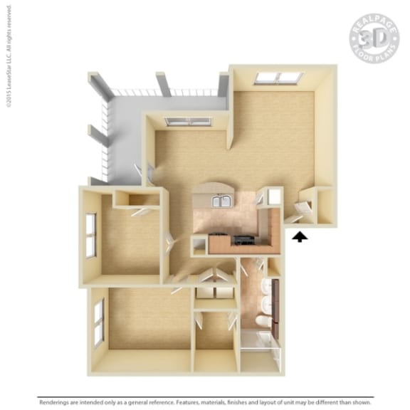 3D Floor plan rendering