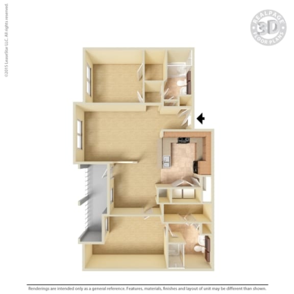 3D Floor plan rendering