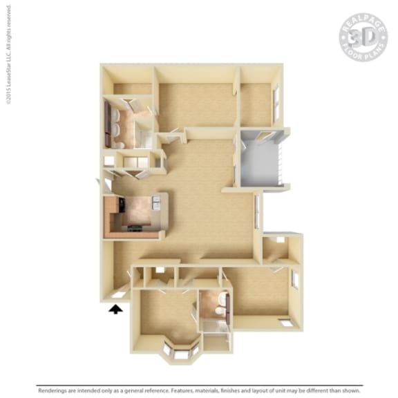 3D Floor plan rendering
