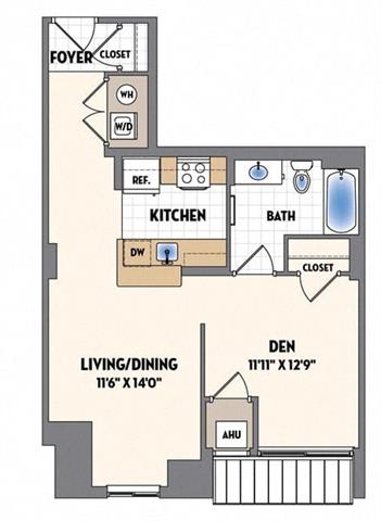 a floor plan of a small house with bedrooms and a living room