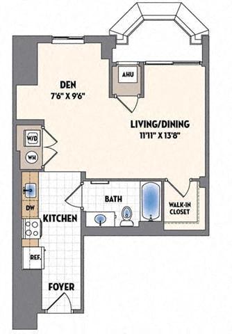 the floor plan of a small house with bedrooms and a bathroom