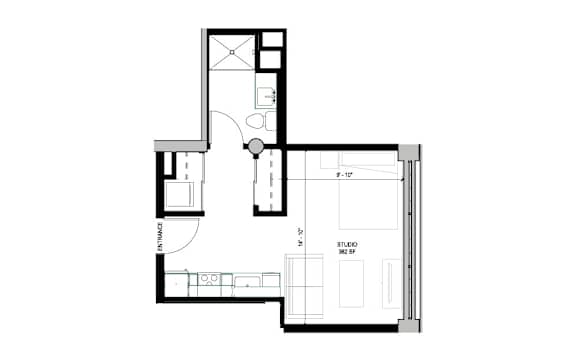 floor plan of the upper floor of the house