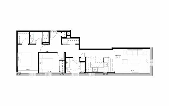 floor plan of the second floor of the house
