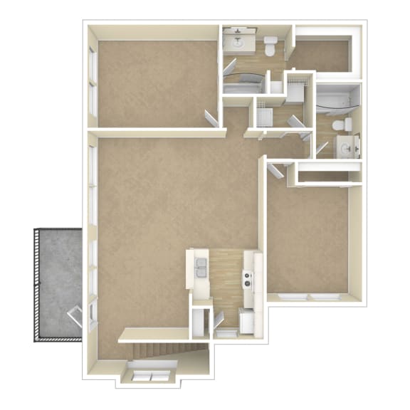 3D Floor plan rendering