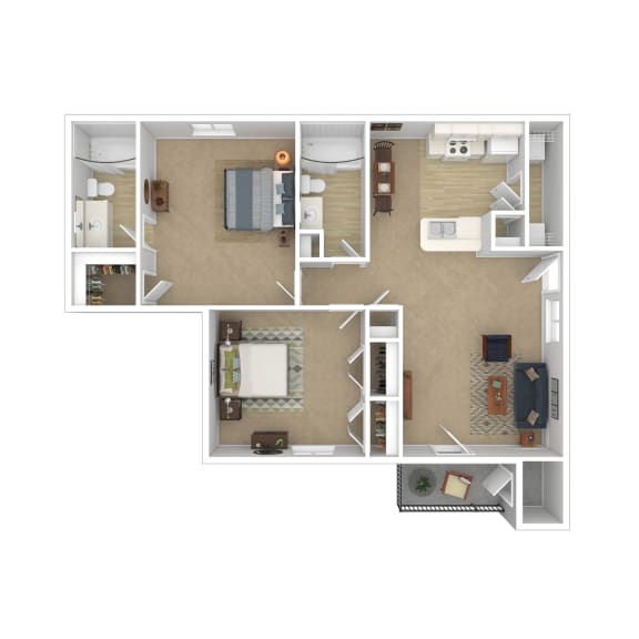 3D Floor plan rendering