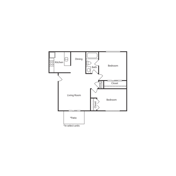 a bedroom floor plan | the madison at ballston station