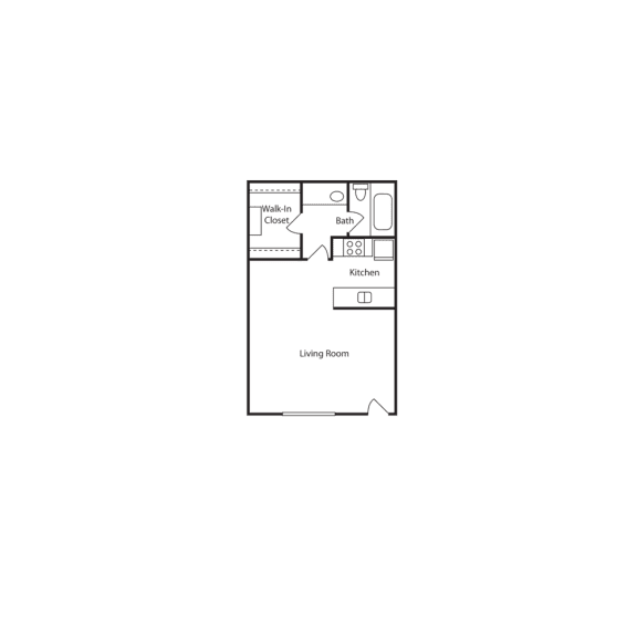 a floor plan of a bedroom apartment