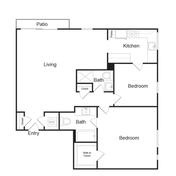 a floor plan of a small apartment