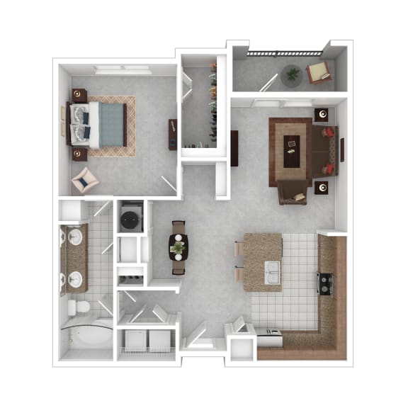 Floor Plan  Sawgrass Creek Apartments in New Port Richey, FL photo of floorplan of a one bedroom apartment