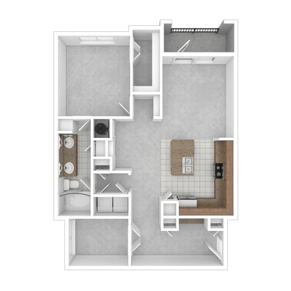 Sawgrass Creek Apartments in New Port Richey photo of one bedroom floorplan
