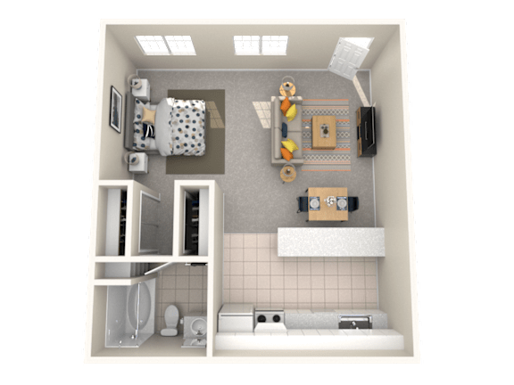 A small bathroom with a toilet, sink, and shower.