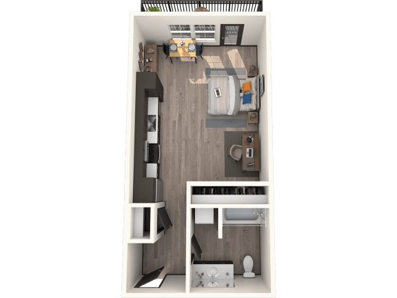 studio floorplan