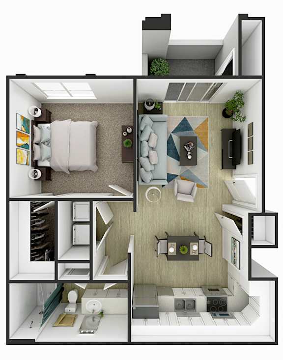 The Peak | 1 Bed 1 Bath | 698 sq ft | Summit on Boulder Apartments in Henderson | Near Las Vegas