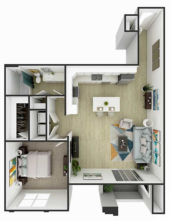 The Ridge | 1 Bed 1 Bath | 908 sq ft | Summit on Boulder Apartments in Henderson