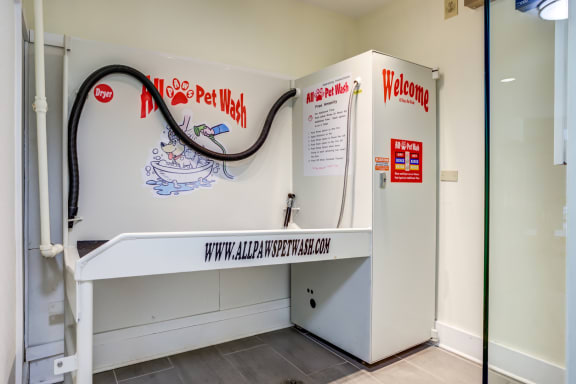 Glendale Heights Apartments - The Mark - pet spa dog wash station with professional grooming equipment