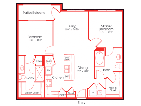 Floor Plan  B1B - Mays