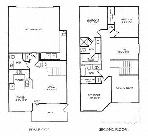 Floor Plans of Camino al Norte in North Las Vegas, NV