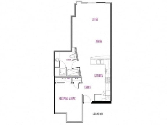 Shuksan, 1 br, 1 ba, 865-867 sq. ft.