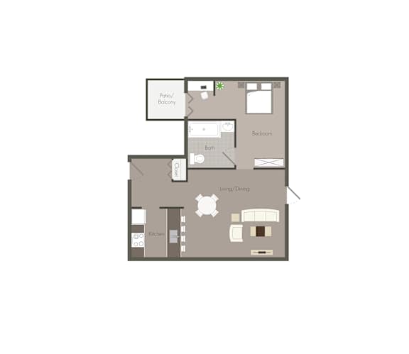 Woodside Village Apartments in Clarkston, GA photo of one bedroom floorplan