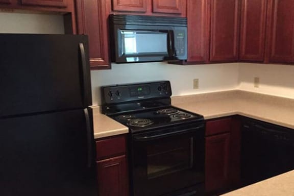 fully equipped kitchens