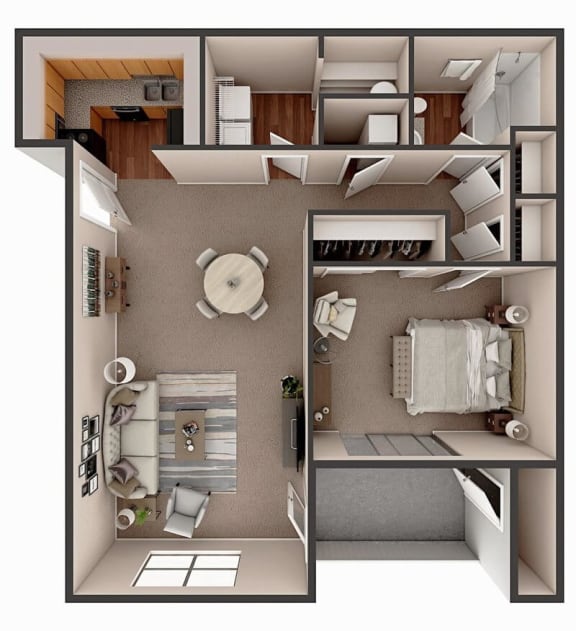 Floor Plan  one bedroom apartment floor plan