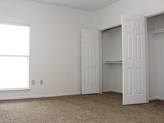 marigold bedroom with large closet space
