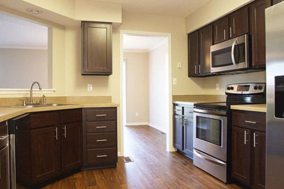spacious kitchens at Topeka Townhome