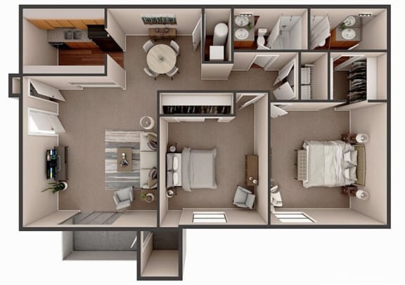 Floor Plan  abilene tx two bedroom apt floor plan