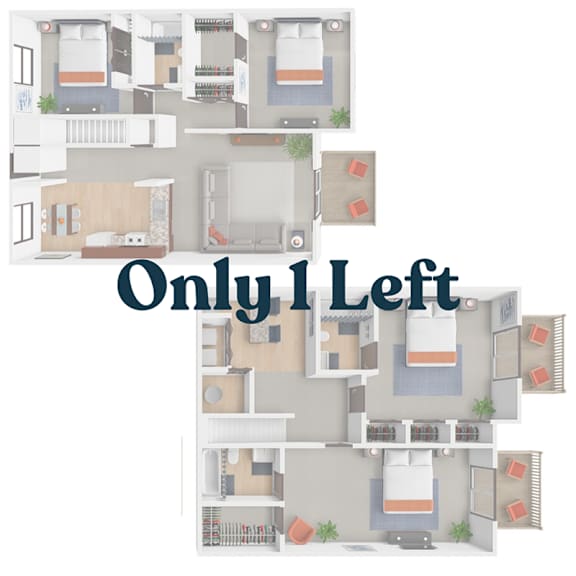 A floor plan of a house with the text "Only I Left" in the center.
