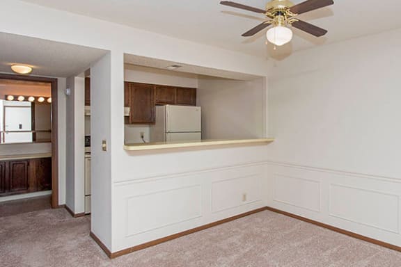 Dining room and breakfast bar area