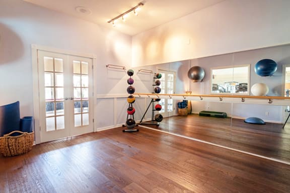 Apartment Yoga Room at Castle Pointe Apartments