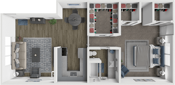 a floor plan of a building with different floors