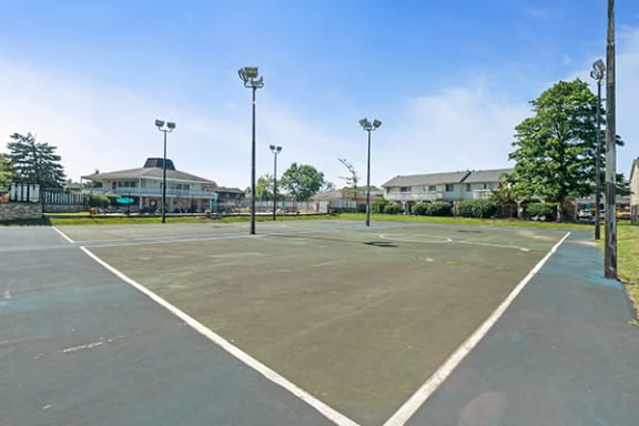 a tennis court at the residences at silver hill in suitland, md