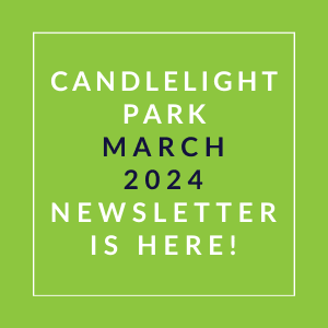 a green field with the text candidate park march 2024 newsletter is here