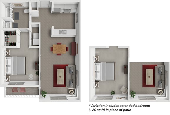 A floor plan of a house with a kitchen, living room, and bathroom.