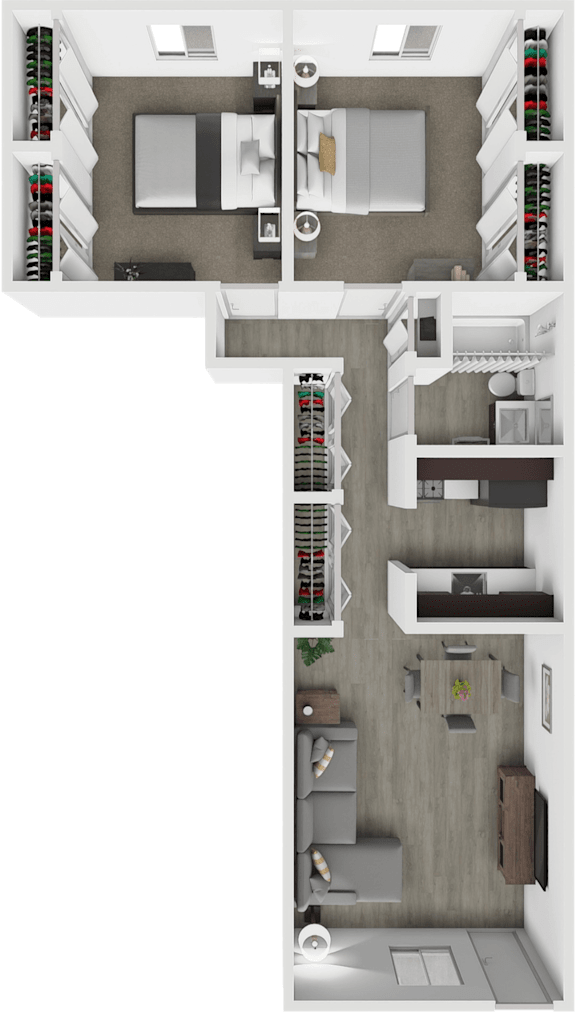 Clair Commons Two Bedroom floor plan