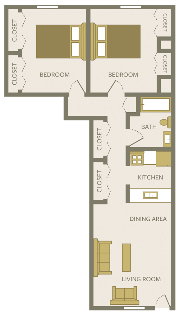 Floor Plan  2 bedroom floor plan