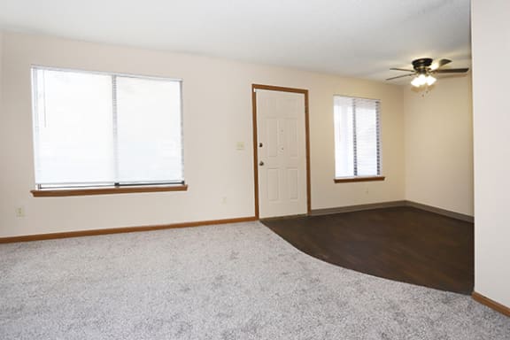 Lots of natural light at cross creek apartments and townhomes