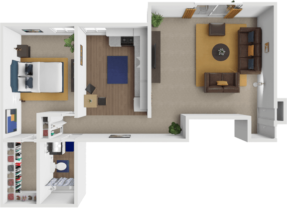 Floor Plan  Centre Ridge Apartments Armbrust 2 Floor Plan