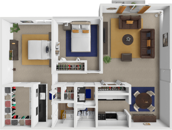 Floor Plan  Centre Ridge Apartments Rockbrook 2 Floor Plan