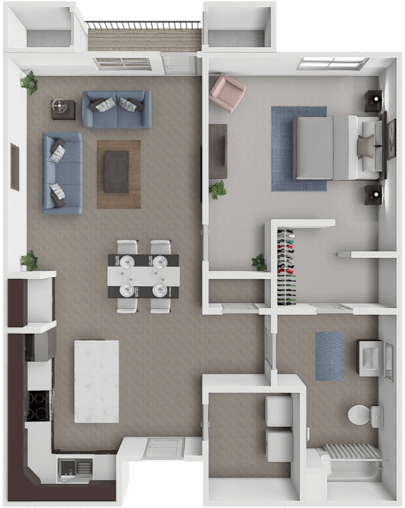 1 bedroom, 1 bathroom apartment at The Chateau in Minot, ND