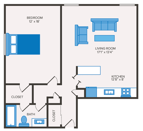 1 bedroom apartment in Columbus