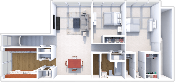 Fairlane East Apartments 2 bedroom, 2 bath