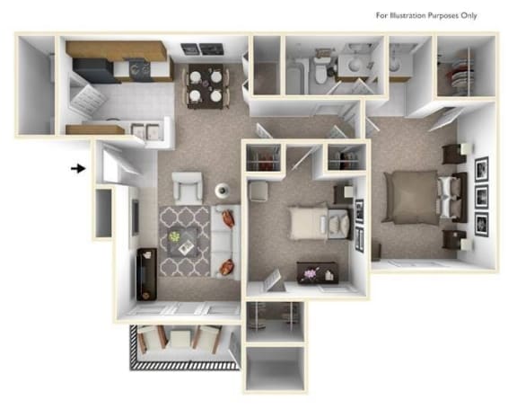 Floor Plan  2 bedroom apartment floor plan